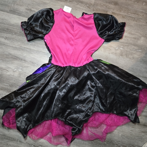 HALLOWEEN COSTUME SEQUIN WITCH WITH HAT SPARKLES GIRLS - Size L‎ 10-12 - Picture 2 of 11